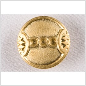 Metal Shank Back Button – 36L/23mm – Bright Gold Circles and Diamonds Metal Shank Back Button – 36L/23mm – Bright Gold Circles and Diamonds