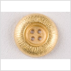 Metal 4-Hole Button – 40L/25.5mm – Gold Gathers Etched Rim Metal 4-Hole Button – 40L/25.5mm – Gold Gathers Etched Rim