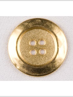 Metal 4-Hole Button – 40L/25.5mm – Gold Slight Texture Metal 4-Hole Button – 40L/25.5mm – Gold Slight Texture