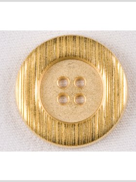 Metal 4-Hole Button – 44L/28mm – Gold Rolled Rim with Engraved Lines Metal 4-Hole Button – 44L/28mm – Gold Rolled Rim with Engraved Lines