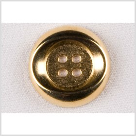 Metal 4-Hole Button – 36L/23mm – Gold Oval Impression Metal 4-Hole Button – 36L/23mm – Gold Oval Impression