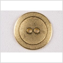 Metal 2-Hole Button – 36L/23mm – Gold Little Divots Textured Metal 2-Hole Button – 36L/23mm – Gold Little Divots Textured