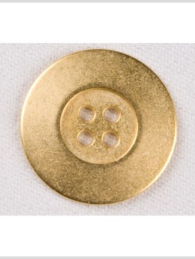 Metal 4-Hole Button – 40L/25.5mm – Gold Grainy Texture Metal 4-Hole Button – 40L/25.5mm – Gold Grainy Texture