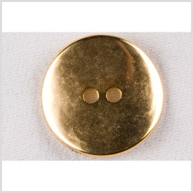 Metal 2-Hole Button – 44L/28mm – Gold Low Convex Metal 2-Hole Button – 44L/28mm – Gold Low Convex