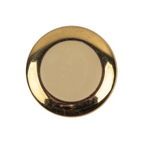 Metallic Gold and Ivory Plastic Shank Back Button – 40L/25.5mm Metallic Gold and Ivory Plastic Shank Back Button – 40L/25.5mm