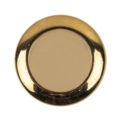 Metallic Gold and Ivory Plastic Shank Back Button – 48L/30.5mm Metallic Gold and Ivory Plastic Shank Back Button – 48L/30.5mm