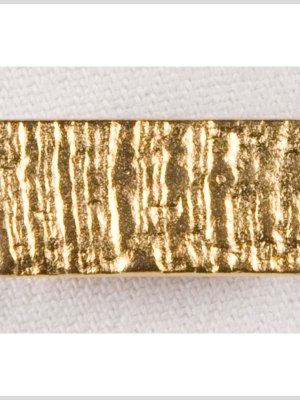 Rectangular Metal Shank Back Button – 40L/25.5mm – Gold Textured Log Rectangular Metal Shank Back Button – 40L/25.5mm – Gold Textured Log