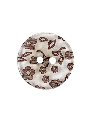 Clear Brown Plastic Button – 32L/20mm Clear Brown Plastic Button – 32L/20mm