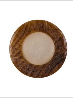 Ivory Brown Plastic Coat Button – 44L/28mm Ivory Brown Plastic Coat Button – 44L/28mm