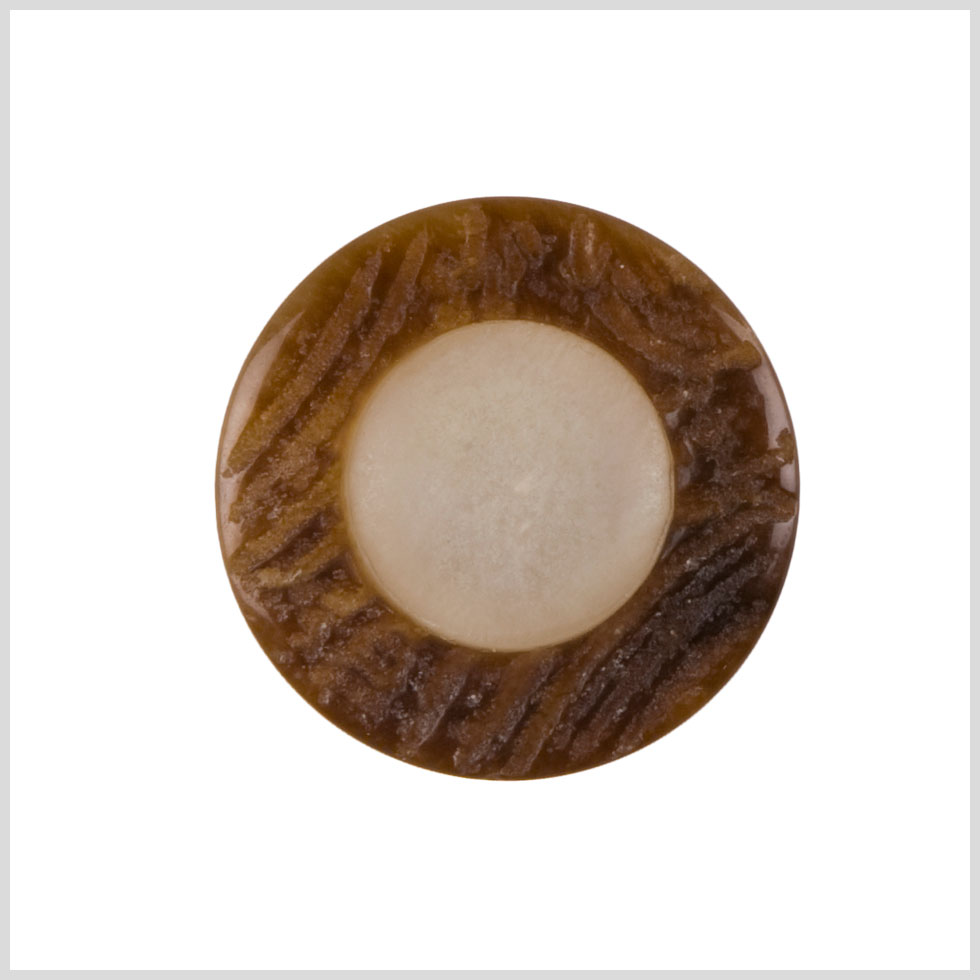 Ivory Brown Plastic Coat Button – 44L/28mm Ivory Brown Plastic Coat Button – 44L/28mm