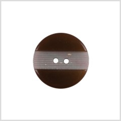Plastic 2-Hole Button – 36L/23mm – Brown Engraved Ribbing Stripe Plastic 2-Hole Button – 36L/23mm – Brown Engraved Ribbing Stripe
