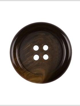 Plastic 4-Hole Button – 28L/18mm – Dark Brown and Tan Swirled Tire Rim Plastic 4-Hole Button – 28L/18mm – Dark Brown and Tan Swirled Tire Rim