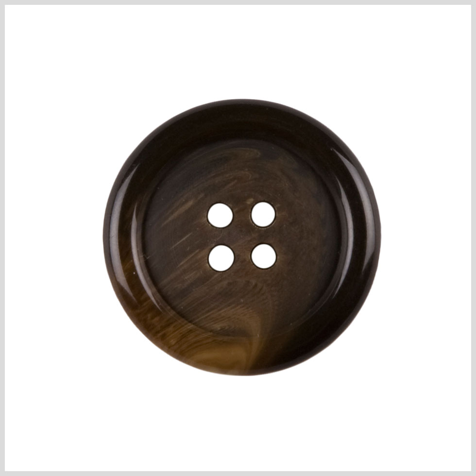 Plastic 4-Hole Button – 44L/28mm – Dark Brown and Tan Swirled Tire Rim Plastic 4-Hole Button – 44L/28mm – Dark Brown and Tan Swirled Tire Rim