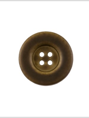 Plastic 4-Hole Button – 28L/18mm – Brown and Beige Worn Look Plastic 4-Hole Button – 28L/18mm – Brown and Beige Worn Look