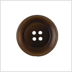 Plastic 4-Hole Button – 44L/28mm – Brown Plastic 4-Hole Button – 44L/28mm – Brown