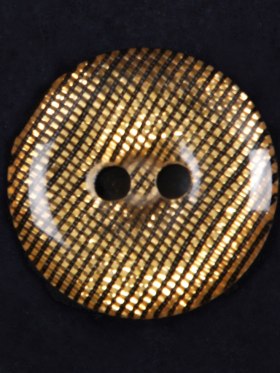 Plastic 2-Hole Button – 32L/20mm – Gold and Black Grid Plastic 2-Hole Button – 32L/20mm – Gold and Black Grid