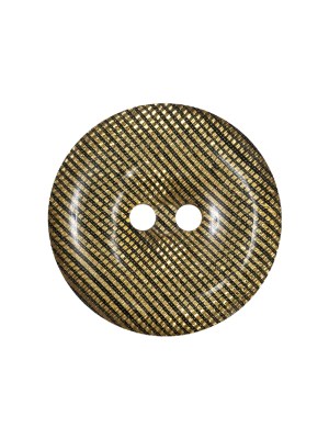 Black and Gold Iridescent Disco Two-Hole Button – 36L/23mm Black and Gold Iridescent Disco Two-Hole Button – 36L/23mm