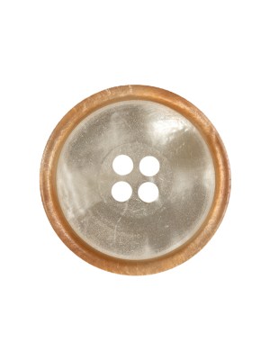 Gilded Pleasure Rimmed Ivory 4-Hole Shell Button – 36L/23mm Gilded Pleasure Rimmed Ivory 4-Hole Shell Button – 36L/23mm