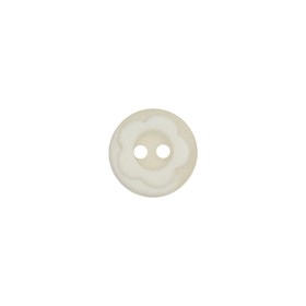 Cloud Dancer Dimensional Floral 2-Hole Semi-Translucent Plastic Button – 18L/11.5mm Cloud Dancer Dimensional Floral 2-Hole Semi-Translucent Plastic Button – 18L/11.5mm
