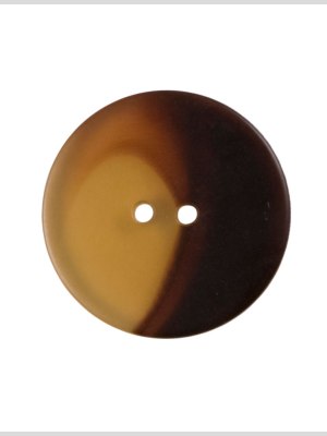 Plastic 2-Hole Button – 24L/15mm – Brown and Beige Swirled Plastic 2-Hole Button – 24L/15mm – Brown and Beige Swirled