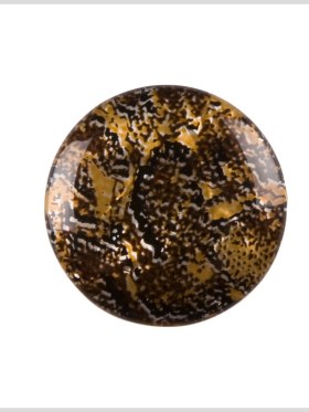 Plastic Shank Back Button – 36L/23mm – Brown and Golden Yellow Snakeskin Abstraction Plastic Shank Back Button – 36L/23mm – Brown and Golden Yellow Snakeskin Abstraction