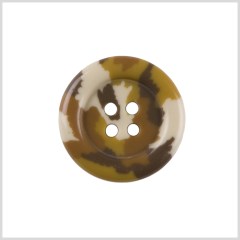 Plastic 4-Hole Button – 40L/25.5mm – Brown, Golden Olive and White Camo Spots Plastic 4-Hole Button – 40L/25.5mm – Brown, Golden Olive and White Camo Spots
