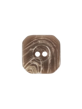 Brown and Gray Swirls Square 2-Hole Plastic Button – 28L/18mm Brown and Gray Swirls Square 2-Hole Plastic Button – 28L/18mm