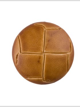 Plastic Shank Back Button – 36L/23mm – Tan Faux Leather Knot Plastic Shank Back Button – 36L/23mm – Tan Faux Leather Knot
