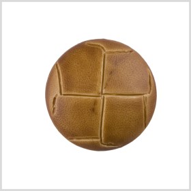 Plastic Shank Back Button – 44L/28mm – Tan Faux Leather Knot Plastic Shank Back Button – 44L/28mm – Tan Faux Leather Knot