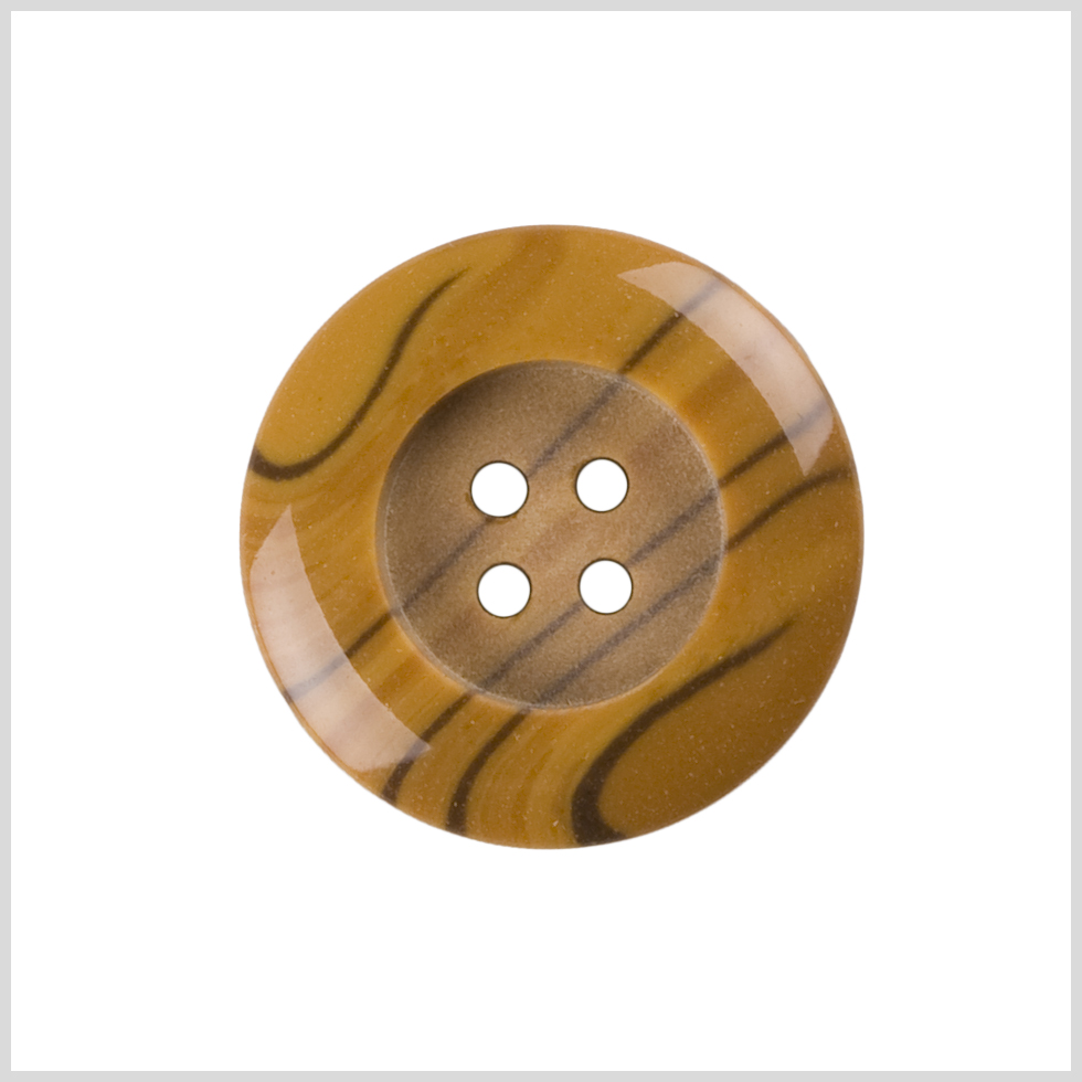 Plastic 4-Hole Button – 36L/23mm – Butterscotch Orange and Brown Swirling Stripes Plastic 4-Hole Button – 36L/23mm – Butterscotch Orange and Brown Swirling Stripes