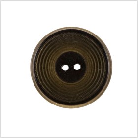 Plastic 2-Hole Button – 24L/15mm – Brown Ribbed Concentric Rings Plastic 2-Hole Button – 24L/15mm – Brown Ribbed Concentric Rings