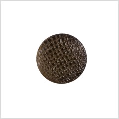 Plastic Shank Back Button – 28L/18mm – Brown Alligator Skin Embossed Plastic Shank Back Button – 28L/18mm – Brown Alligator Skin Embossed