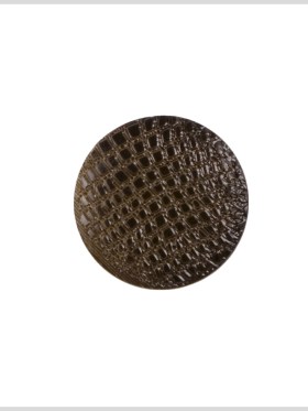 Plastic Shank Back Button – 28L/18mm – Brown Alligator Skin Embossed Plastic Shank Back Button – 28L/18mm – Brown Alligator Skin Embossed