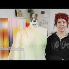 Ombre Stripes Shadow Tulle – Pastel Rainbow Ombre Stripes Shadow Tulle – Pastel Rainbow