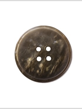 Plastic 4-Hole Button – 28L/18mm – Brown and Beige Mottled Raised Flat Center Plastic 4-Hole Button – 28L/18mm – Brown and Beige Mottled Raised Flat Center