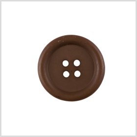 Plastic 4-Hole Button – 36L/23mm – Matte Brown Plastic 4-Hole Button – 36L/23mm – Matte Brown