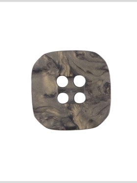 Rounded Square Plastic 4-Hole Button – 28L/18mm – Beige and Gray Marbled Swirls Rounded Square Plastic 4-Hole Button – 28L/18mm – Beige and Gray Marbled Swirls