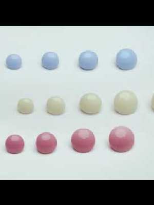 European AB Pink Self Back Glass Button – 20L/12.5mm European AB Pink Self Back Glass Button – 20L/12.5mm