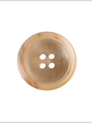 Plastic 4-Hole Button – 28L/18mm – Beige and Tan Marbled Rolled Rim Plastic 4-Hole Button – 28L/18mm – Beige and Tan Marbled Rolled Rim