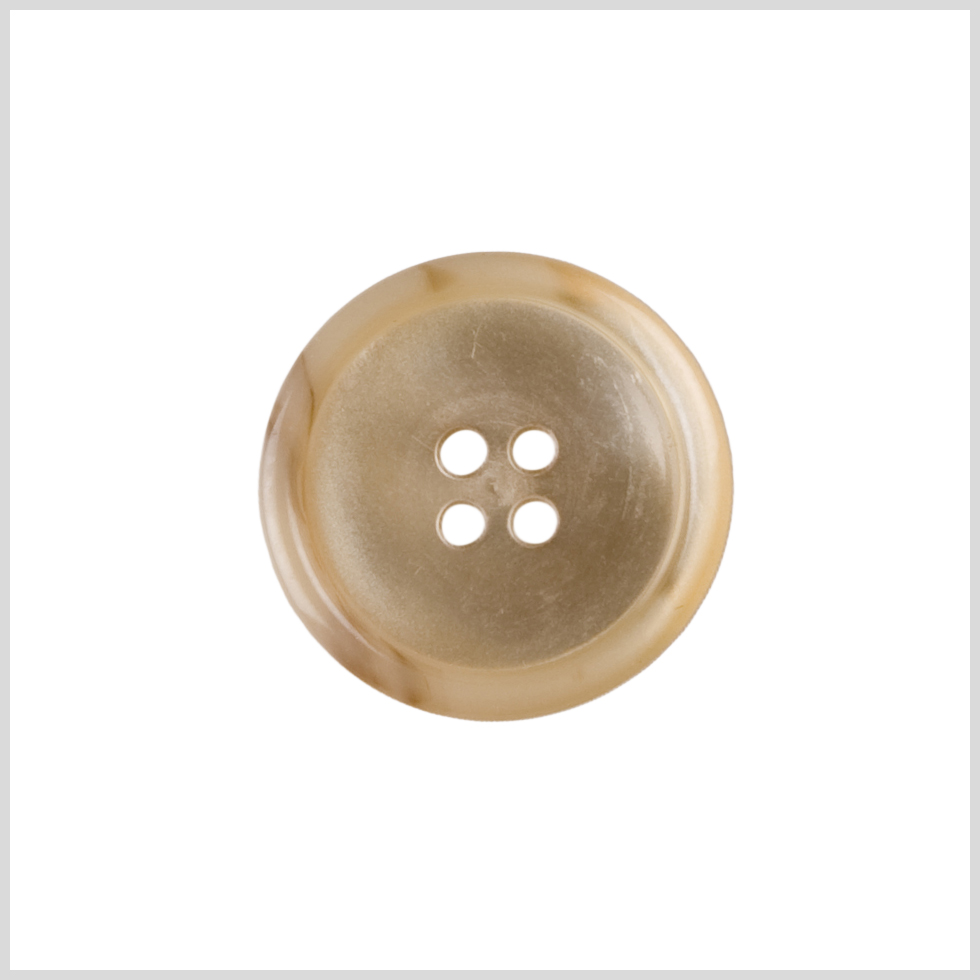 Plastic 4-Hole Button – 36L/23mm – Beige and Brown Marbling Plastic 4-Hole Button – 36L/23mm – Beige and Brown Marbling