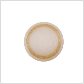 Plastic Shank Back Button – 36L/23mm – Ivory and Gold Glitter Ring Plastic Shank Back Button – 36L/23mm – Ivory and Gold Glitter Ring