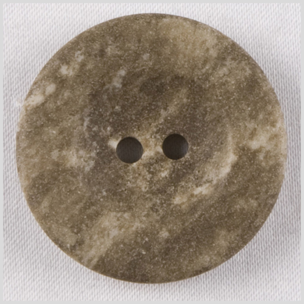 Plastic 2-Hole Button – 40L/25.5mm – Warm Gray and Beige Mottled Stone-Look Plastic 2-Hole Button – 40L/25.5mm – Warm Gray and Beige Mottled Stone-Look