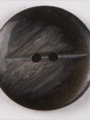 Plastic 2-Hole Button – 36L/23mm – Black-Brown and Gray Streaks Plastic 2-Hole Button – 36L/23mm – Black-Brown and Gray Streaks