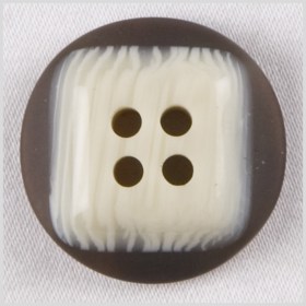 Beige/Brown Plastic Button – 24L/15mm Beige/Brown Plastic Button – 24L/15mm