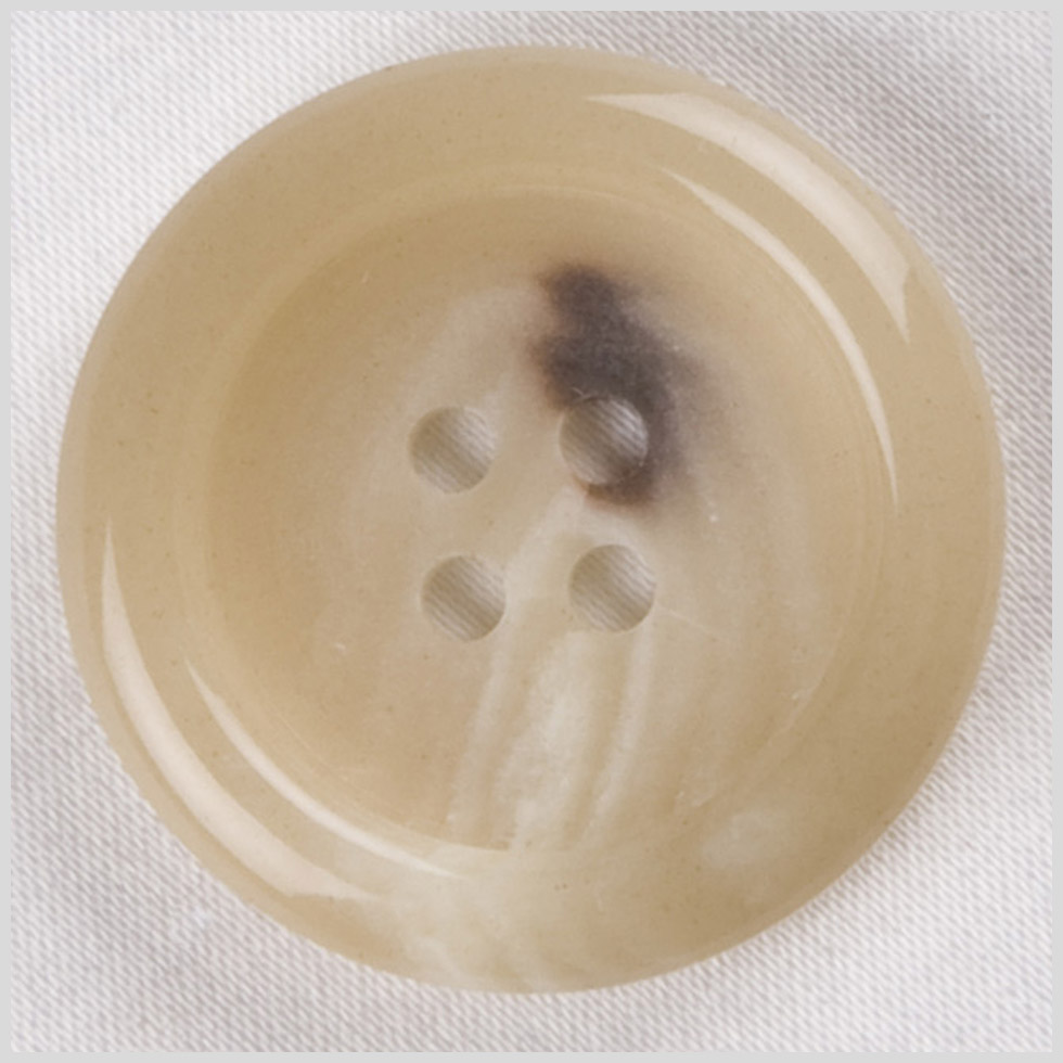 Plastic 4-Hole Button – 40L/25.5mm – Beige, Cream and Brown Streaks and Spots Plastic 4-Hole Button – 40L/25.5mm – Beige, Cream and Brown Streaks and Spots