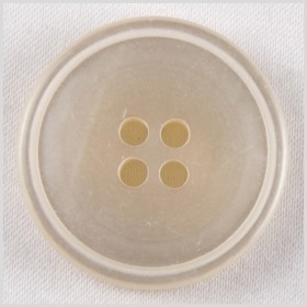 Plastic 4-Hole Button – 36L/23mm – Ivory Narrow Rim with White Ring Plastic 4-Hole Button – 36L/23mm – Ivory Narrow Rim with White Ring
