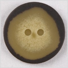 Plastic 2-Hole Button – 40L/25.5mm – Dark Brown and Cream Ombre Spot Plastic 2-Hole Button – 40L/25.5mm – Dark Brown and Cream Ombre Spot