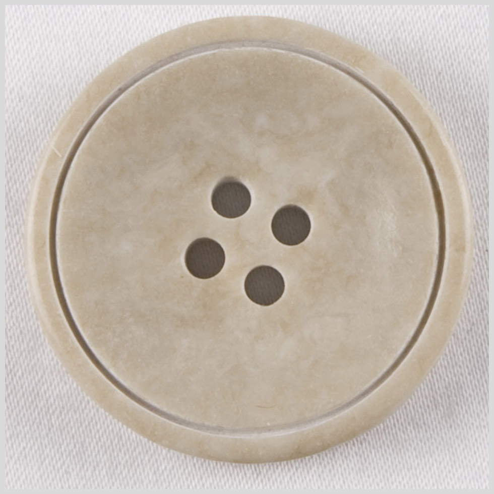 Plastic 4-Hole Button – 36L/23mm – Gray and Beige Stone-Look with Engraved Ring Plastic 4-Hole Button – 36L/23mm – Gray and Beige Stone-Look with Engraved Ring