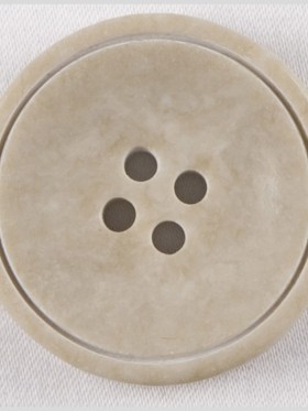 Plastic 4-Hole Button – 44L/28mm – Gray and Beige Stone-Look with Engraved Ring Plastic 4-Hole Button – 44L/28mm – Gray and Beige Stone-Look with Engraved Ring