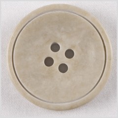 Plastic 4-Hole Button – 44L/28mm – Gray and Beige Stone-Look with Engraved Ring Plastic 4-Hole Button – 44L/28mm – Gray and Beige Stone-Look with Engraved Ring